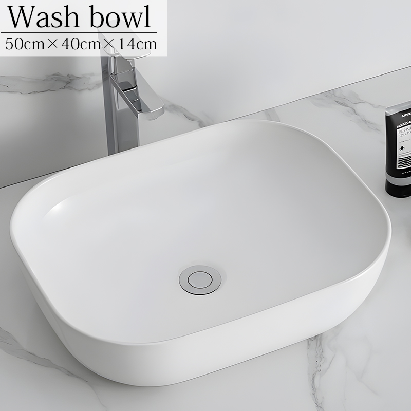 洗面ボウル おしゃれ 陶器製 洗面器 水栓 排水金具 豪華 デザインシンク 洗面台 トイレ 水周り ナチュラル DIY 家具 インテリア WB-40WH