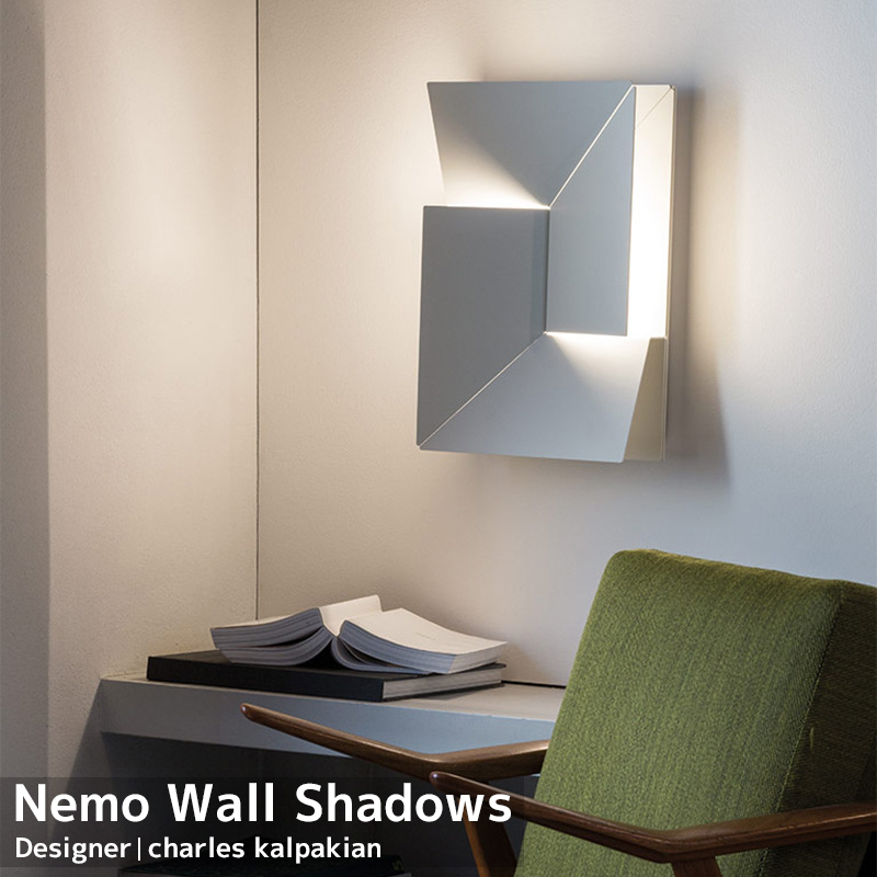 LED ウォールライト おしゃれ 北欧 NEMO wall shadows ウォールシャドウ 壁掛け照明 間接照明 モダン インテリア リビング 寝室 調色 bluetooth 45x30 WL-19